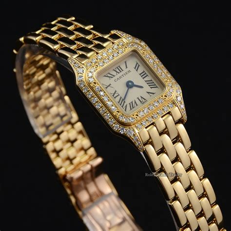 cartier panthere watch mini gold|cartier panthere watches for sale.